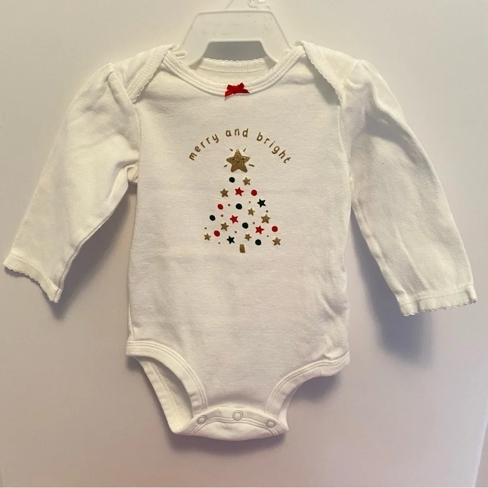 Carter's Baby Girls Christmas Skating Bodysuits/ Tutu Leggings/ Bottoms 6 Months